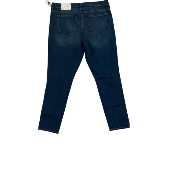 New Gap Low Strech Real Straigth Womens Blue Jeans Size 33 - Picture 3 of 8
